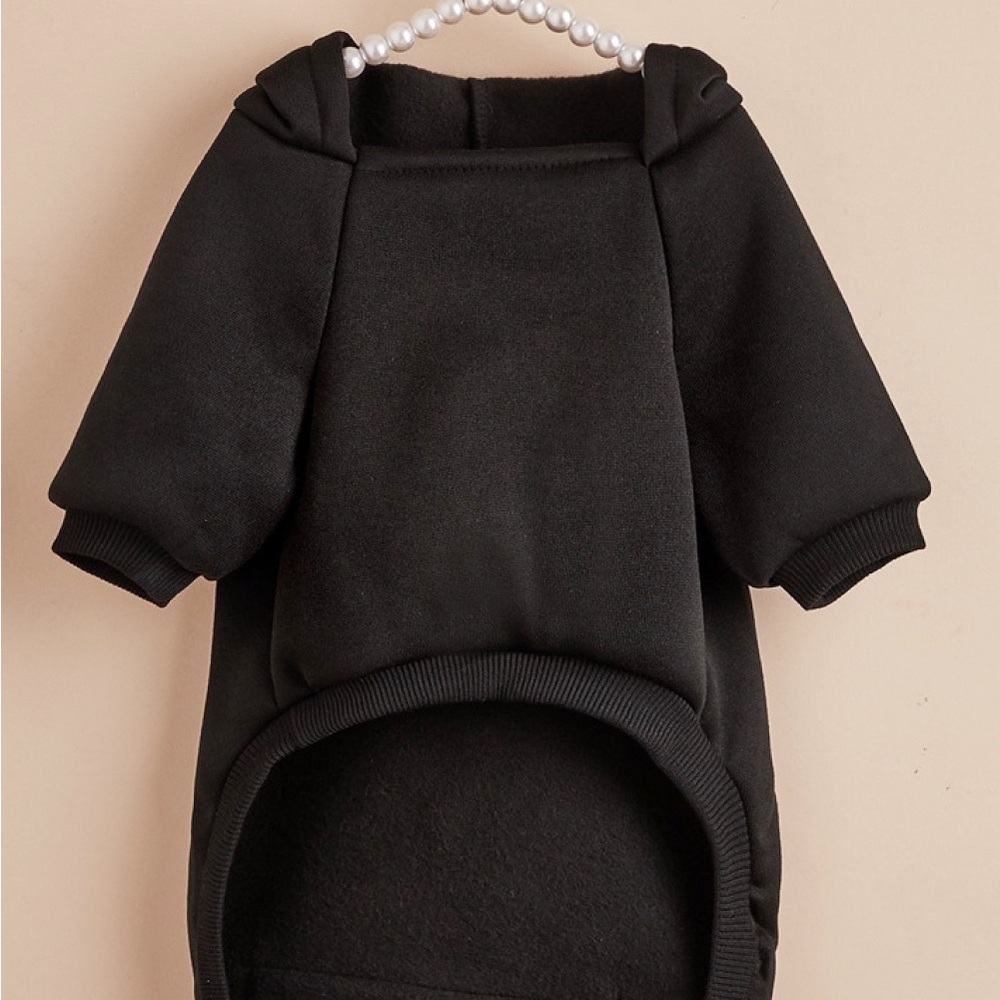 I GIVE FREE KISSES Pet Fleece Lined Hoodie | dog sweater - Picture 4 of 5